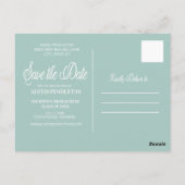 かわいい卒業式のSave the Date Girl 写真 ポストカード (裏面)