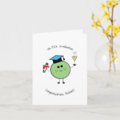 かわいい卒業式ピーカード カード (黄色い花)