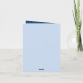 かわいい卒業式メッセージpanda bear カード (裏面)