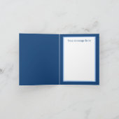 かわいい卒業式メッセージpanda bear カード (内部)