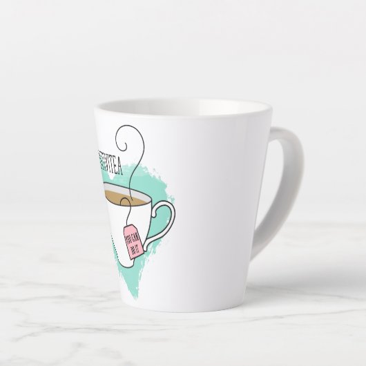 かわいい卒業後のポジティビティギフト,新しい仕事へ カフェラテマグ (右アングル)