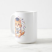 かわいい卒業猫のマグカップ コーヒーマグカップ (正面左)