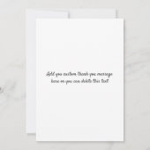 かわいい卒業生ありがとうスクリプト3枚の写真 案内状 (裏面)