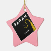 かわいい卒業祝い セラミックオーナメント (左)