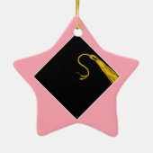 かわいい卒業祝い セラミックオーナメント (裏面)