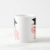 かわいい卒業豚 コーヒーマグカップ (中央)