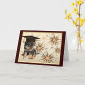 かわいい卒業 カード (黄色い花)