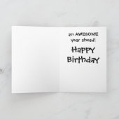 かわいい占い師猫の挨拶状 カード (内部)