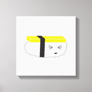 かわいい卵すしイラストレーションかわいいスタイル キャンバスプリント