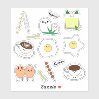 かわいい卵とコーヒー シール
