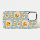 かわいい卵のキャラクター柄 iPhoneケース (裏面横)