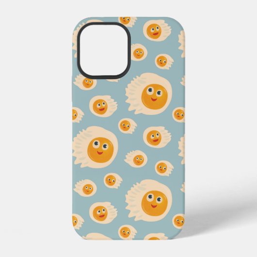 かわいい卵のキャラクター柄 iPhoneケース (裏面)