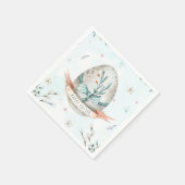 かわいい卵のハッピーイースター スタンダードカクテルナプキン (角)