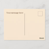 かわいい卵の恋人に文字 ポストカード (裏面)