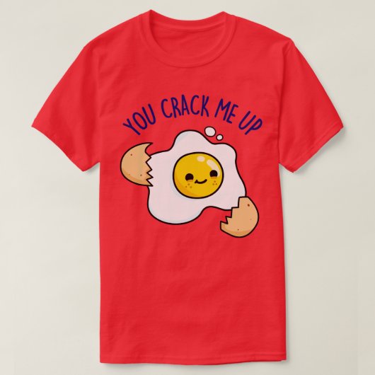 かわいい卵を割る Tシャツ (デザイン正面)