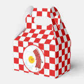 かわいい卵ベーコンブレックファストパーティーまたはテーブル フェイバーボックス (裏面サイド)