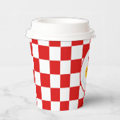 かわいい卵ベーコンブレックファストパーティーまたはテーブル 紙コップ (右)