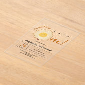 かわいい卵焼き1歳 アクリル招待状 (レイダウン)