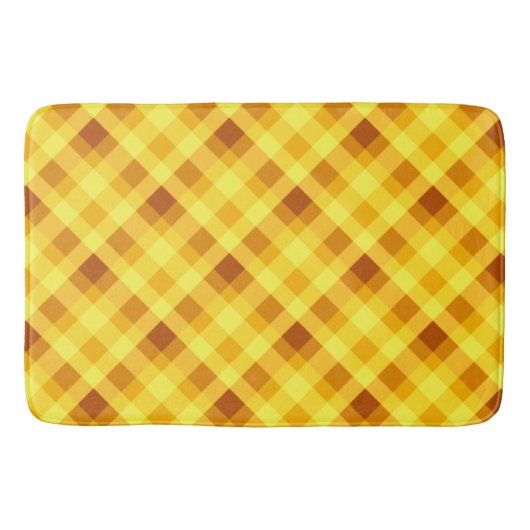 かわいい卵黄黄色のプライド大浴用マット バスマット (正面)