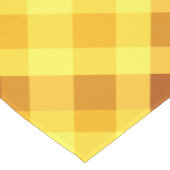 かわいい卵黄黄色の格子状中表ランナー ミディアムテーブルランナー (コーナー)