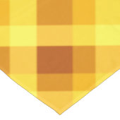 かわいい卵黄黄色の格子状小さなテーブルクロス テーブルクロス (アングル)