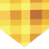 かわいい卵黄黄色の格子状小さなテーブルランナー ショートテーブルランナー (コーナー)