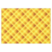 かわいい卵黄黄黄色の格子状中葉テーブルクロス テーブルクロス (正面(横))