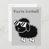 かわいい厄介ものの漫画 インビテーションポストカード (正面/裏面)