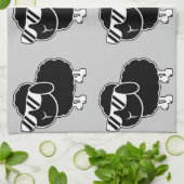 かわいい厄介ものの漫画 キッチンタオル (折り畳み)