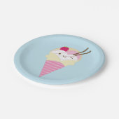 かわいい原宿クレープ ペーパープレート (アングル)