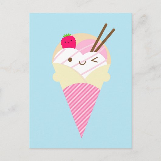 かわいい原宿クレープ ポストカード (正面)