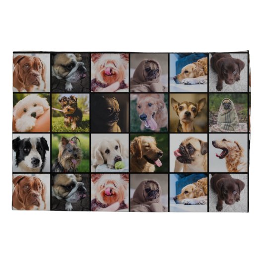 かわいい及びおもしろい犬の枕カバー 枕カバー (裏面)