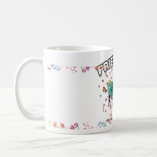 かわいい友情の風船マグカップ コーヒーマグカップ (左)