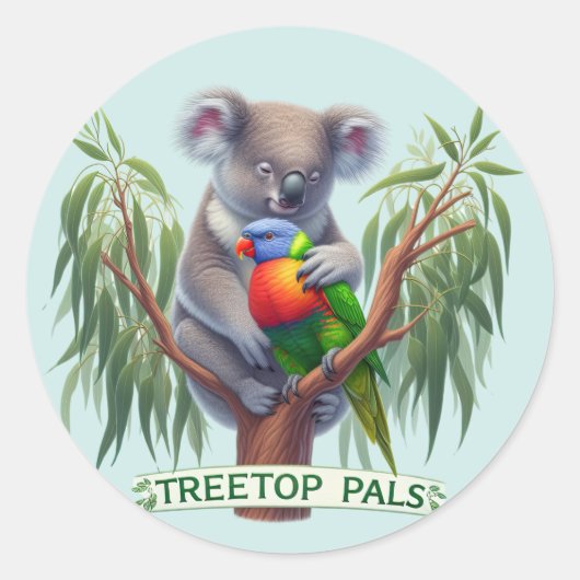 かわいい友情スタンプ ラウンドシール (正面)