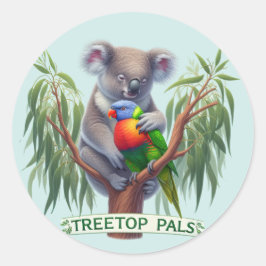 かわいい友情スタンプ ラウンドシール