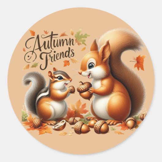 かわいい友情スタンプ ラウンドシール (正面)