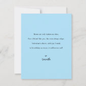 かわいい友情ボホレインボーブレンティーンフラットカード (裏面)