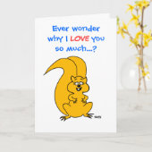 かわいい友情メッセージおもしろいカートリス カード (黄色い花)