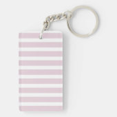 かわいい友情引用文のピンクの真の友人は決して〜ではない キーホルダー (裏面)