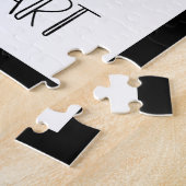 かわいい友情引用文社会的距離ハート ジグソーパズル (側面)