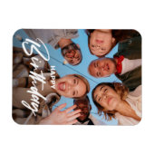 かわいい友祝達のハッピーバースデー写真 マグネット (横)