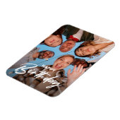 かわいい友祝達のハッピーバースデー写真 マグネット (左側)