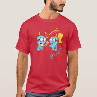 かわいい友達 楽しい Tシャツ