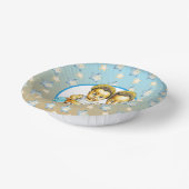 かわいい双子のカラー男の赤ちゃんベビーシャワートリート ペーパーボウル (傾斜あり)