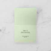 かわいい双子のベビーシャワーピープッド サンキューカード (内部)