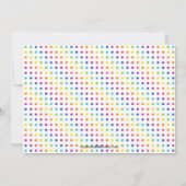 かわいい双子の女の子のボーリング誕生パーティーの招待 招待状 (裏面)