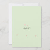 かわいい双子の招待状 招待状 (裏面)