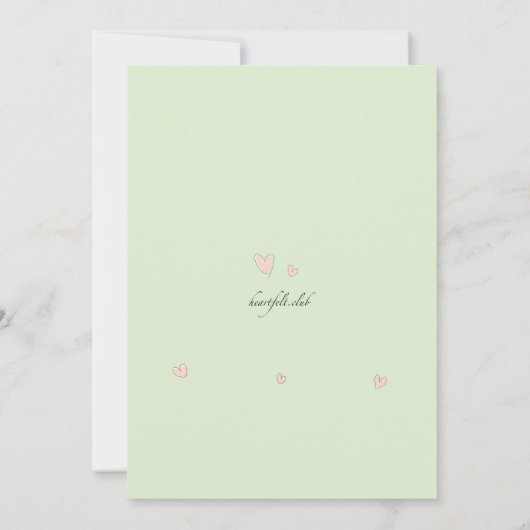 かわいい双子の招待状 招待状 (裏面)