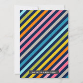 かわいい双子の男の子と女の子の誕生日パーティー招待状 招待状 (裏面)