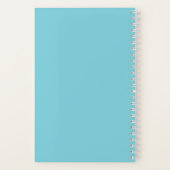 かわいい反バレンタインデーのユニコーンハート柄 ノートブック (裏面)